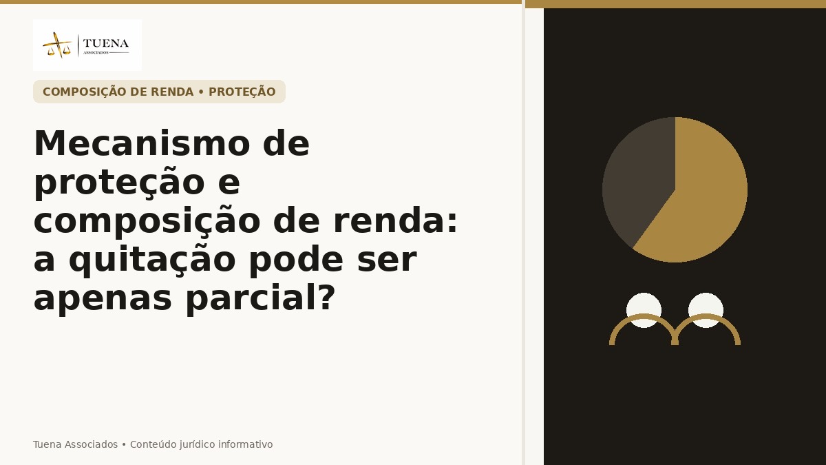 Mecanismo de proteção e composição de renda: a quitação pode ser apenas parcial?